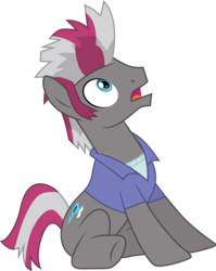 Size: 3091x3876 | Tagged: safe, artist:cloudy glow, blow dry, earth pony, pony, g4, power ponies (episode), high res, male, simple background, sitting, solo, stallion, transparent background, vector
