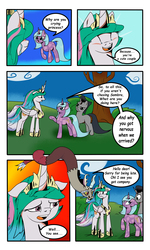 Size: 3000x5000 | Tagged: safe, artist:astroanimations, idw, discord, king sombra, princess celestia, radiant hope, comic:celestia's yearning, g4, comic, crying, male, reformed sombra, ship:dislestia, ship:hopebra, shipping, straight, tears of joy