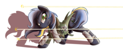 Size: 3228x1332 | Tagged: safe, artist:elmutanto, oc, oc only, oc:rain dancer, earth pony, pony, fallout equestria, fighting is magic, army, blue, blue mane, bullet, clothes, fallout, fight, fighting stance, green eyes, knee pads, navy, navy coat, simple background, solo, transparent background, uniform, uniform fetish, yellow mane