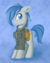 Size: 1024x1298 | Tagged: safe, artist:dusthiel, oc, oc only, oc:trigger hooves, earth pony, pony, male, solo, stallion
