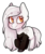 Size: 679x803 | Tagged: safe, artist:strawburryoreo, oc, oc only, oc:daeth, chibi, simple background, solo, transparent background