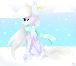 Size: 2761x2400 | Tagged: safe, artist:huirou, oc, oc only, oc:snow dancer, pegasus, pony, female, high res, mare, sitting, solo