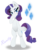 Size: 2000x2667 | Tagged: safe, artist:nihithebrony, rarity, pony, unicorn, g4, belly, bipedal, blushing, female, high res, horn, looking at you, simple background, solo, transparent background