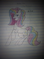 Size: 1936x2592 | Tagged: safe, artist:neonaarts, pinkie pie, g4, female, lined paper, solo, traditional art