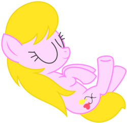 Size: 888x860 | Tagged: safe, artist:sny-por, oc, oc only, oc:lola balloon, simple background, sleeping, solo, transparent background