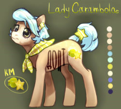 Size: 1900x1700 | Tagged: safe, artist:pessadie, oc, oc only, oc:lady carambola, earth pony, pony, reference sheet, solo