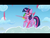 Size: 2048x1536 | Tagged: safe, screencap, spike, twilight sparkle, alicorn, pony, g4, the cutie re-mark, >:c, magic blast, protecting, twilight sparkle (alicorn)