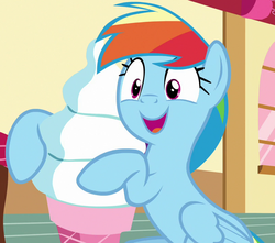 Size: 815x720 | Tagged: safe, screencap, rainbow dash, pony, 28 pranks later, g4, cute, female, mare, open mouth, solo