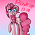 Size: 583x582 | Tagged: safe, artist:jessicadash6, pinkie pie, earth pony, pony, g4, female, heart eyes, solo, wingding eyes