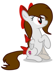 Size: 7000x9331 | Tagged: safe, artist:rsa.fim, edit, oc, oc only, oc:whisper hope, pegasus, pony, absurd resolution, bow, cutie mark, mexican, red eyes, ribbon, simple background, sitting, solo, tail bow, tail wrap, transparent background, unitárium, vector