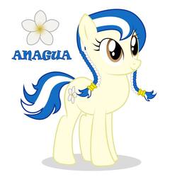 Size: 960x960 | Tagged: safe, artist:up-world, oc, oc only, oc:anagua, pony, nation ponies, nicaragua, ponified, solo
