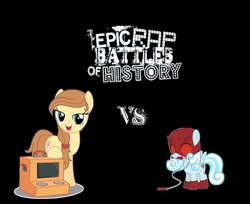Size: 1332x1086 | Tagged: safe, oc, oc only, oc:cream heart, oc:snowdrop, earth pony, pony, daredevil, daredevil (series), earth pony oc, epic rap battles of history, female, jananimations, mare, silly filly studios