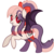 Size: 1024x1024 | Tagged: safe, artist:posey-11, oc, oc only, oc:sweet velvet, bat pony, pony, bow, clothes, female, hair bow, mare, obtrusive watermark, socks, solo, watermark