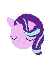 Size: 488x587 | Tagged: safe, starlight glimmer, g4, bust, eyes closed, female, open mouth, portrait, simple background, solo, white background