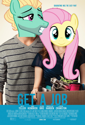 Size: 1382x2048 | Tagged: safe, edit, fluttershy, zephyr breeze, flutter brutter, g4, get a job, get a job (2016), poster