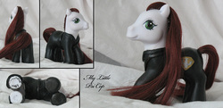 Size: 800x386 | Tagged: safe, artist:creampuf, g3, babylon 5, customized toy, doll, irl, photo, psicorps, solo, toy