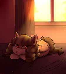 Size: 1800x2000 | Tagged: safe, artist:shellydreams, oc, oc only, pegasus, pony, bed, female, mare, solo, window