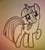 Size: 294x326 | Tagged: safe, twilight sparkle, g4, decal, female, monochrome, solo