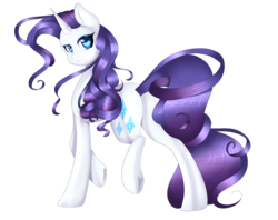 Size: 2109x1673 | Tagged: safe, artist:clefficia, rarity, g4, :o, anatomically incorrect, ear fluff, female, heart eyes, looking at you, looking back, looking back at you, no pupils, open mouth, raised hoof, raised leg, simple background, solo, transparent background, underhoof, walking, wingding eyes
