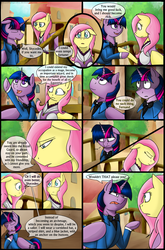 Size: 1280x1944 | Tagged: safe, artist:stuflox, fluttershy, twilight sparkle, alicorn, pony, comic:the count of monte rainbow, the count of monte rainbow, g4, clothes, comic, dress, mondego, monsparkle, shycedes, the count of monte cristo, twilight sparkle (alicorn)