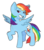 Size: 862x974 | Tagged: safe, artist:oakiel, rainbow dash, g4, female, raised eyebrow, raised hoof, simple background, smiling, solo, transparent background