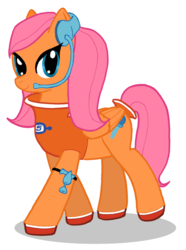 Size: 888x1191 | Tagged: safe, artist:mykegreywolf, pony, ponified, sega, solo, space channel 5, ulala