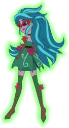 Size: 3258x6000 | Tagged: safe, artist:limedazzle, gaea everfree, gloriosa daisy, equestria girls, g4, my little pony equestria girls: legend of everfree, absurd resolution, clothes, female, glori-ass, looking back, request, show accurate, simple background, solo, transparent background, vector