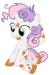 Size: 1609x2435 | Tagged: safe, artist:stolenfly, sweetie belle, g4, dirty, female, simple background, solo, transparent background, vector