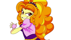 Size: 1280x720 | Tagged: safe, artist:setoya, adagio dazzle, equestria girls, g4, evil smile, female, grin, looking at you, simple background, smiling, solo, transparent background