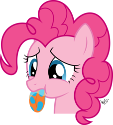 Size: 6030x6630 | Tagged: safe, artist:facelesssoles, pinkie pie, bridle gossip, g4, absurd resolution, female, poison joke, sad, simple background, solo, spitty pie, transparent background