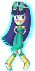 Size: 602x1200 | Tagged: safe, artist:mariairini, blueberry cake, equestria girls, g4, background human, female, simple background, solo, traditional art, transparent background, vector