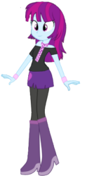 Size: 237x477 | Tagged: safe, artist:mariairini, mystery mint, equestria girls, g4, background human, female, solo