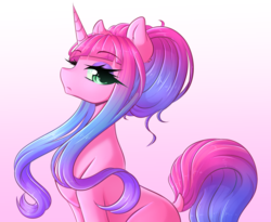 Size: 1024x841 | Tagged: safe, artist:fluffymaiden, oc, oc only, oc:sugar lace, pony, unicorn, looking at you, sassy, solo