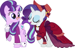 Size: 16205x10392 | Tagged: safe, artist:pink1ejack, merry, rarity, snowfall frost, starlight glimmer, pony, unicorn, a hearth's warming tail, g4, absurd resolution, album cover, clothes, cute, eyes closed, female, glimmerbetes, it's a pony kind of christmas, mare, open mouth, raised hoof, raised leg, simple background, smiling, spectacles, transparent background, vector