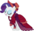 Size: 9606x8598 | Tagged: safe, artist:pink1ejack, merry, rarity, pony, unicorn, a hearth's warming tail, g4, absurd resolution, album cover, clothes, eyes closed, female, it's a pony kind of christmas, mare, open mouth, raised hoof, simple background, solo, transparent background, vector