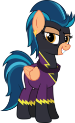 Size: 2775x4546 | Tagged: safe, artist:riq12138, indigo zap, equestria girls, g4, clothes, costume, equestria girls ponified, female, ponified, shadowbolts costume, simple background, solo, transparent background, vector