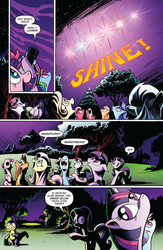 Size: 994x1528 | Tagged: safe, artist:andy price, idw, applejack, fluttershy, pinkie pie, rainbow dash, rarity, spike, starlight glimmer, twilight sparkle, alicorn, pony, chaos theory (arc), g4, spoiler:comic, spoiler:comic48, accord (arc), mane six, part the first: from chaos comes order, preview, twilight sparkle (alicorn)