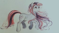Size: 960x540 | Tagged: safe, artist:latte.dreams, star swirl (g3), earth pony, pony, g3, female, mare, photo, solo, traditional art