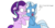 Size: 1600x817 | Tagged: safe, artist:thegreatanpowerful, starlight glimmer, trixie, pony, unicorn, g4, :3, cheek squish, cute, dialogue, diatrixes, eye contact, female, floppy ears, glimmerbetes, lesbian, looking at each other, mare, missing cutie mark, nuzzling, open mouth, raised hoof, ship:startrix, shipping, simple background, sitting, smiling, squishy cheeks, text, white background, wide eyes