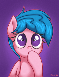 Size: 536x701 | Tagged: safe, artist:sorcerushorserus, firefly, pony, g1, bust, female, looking at you, portrait, solo