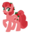 Size: 1024x1024 | Tagged: safe, artist:azure-art-wave, oc, oc only, oc:rose wine, earth pony, pony, female, flower, flower in hair, mare, raised hoof, simple background, solo, transparent background