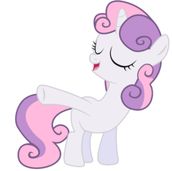 Size: 2133x2125 | Tagged: safe, artist:stolenfly, sweetie belle, g4, blank flank, female, high res, simple background, solo, transparent background, vector