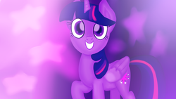 Size: 1280x720 | Tagged: safe, artist:jbond, twilight sparkle, alicorn, pony, g4, female, mare, simple background, smiling, solo, twilight sparkle (alicorn)