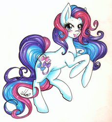 Size: 1024x1120 | Tagged: safe, artist:bunnywhiskerz, bowtie (g3), pony, g3, g4, female, g3 to g4, generation leap, solo