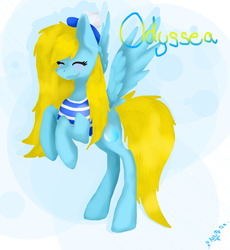 Size: 690x750 | Tagged: safe, artist:nikiwomantv, oc, oc only, oc:odyssea, pony, solo