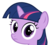 Size: 900x807 | Tagged: artist needed, safe, twilight sparkle, g4, female, frown, looking at you, simple background, solo, stare, sweetie belle's stare, transparent background, vector