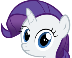 Size: 900x732 | Tagged: artist needed, safe, rarity, g4, female, frown, looking at you, simple background, solo, stare, sweetie belle's stare, transparent background, vector
