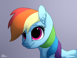 Size: 1600x1200 | Tagged: safe, artist:luminousdazzle, rainbow dash, pegasus, pony, g4, cute, dashabetes, female, mare, smiling, solo