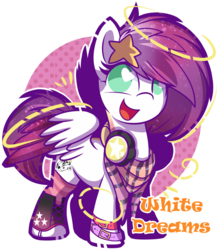 Size: 900x1035 | Tagged: safe, artist:xwhitedreamsx, oc, oc only, oc:destiny resonance, pegasus, pony, looking back, open mouth, simple background, smiling, solo, transparent background