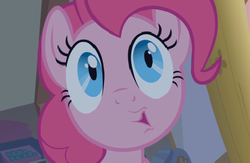 Size: 423x275 | Tagged: safe, screencap, pinkie pie, pony, bridle gossip, g4, female, mare, reaction image, solo